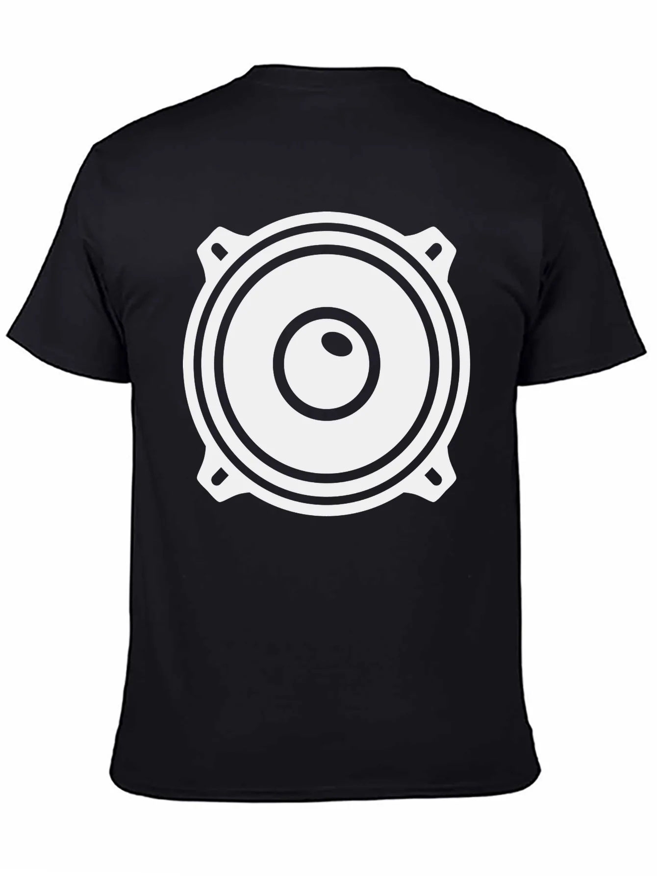 Speaker Graphic Black T-Shirt - Sound System Tee