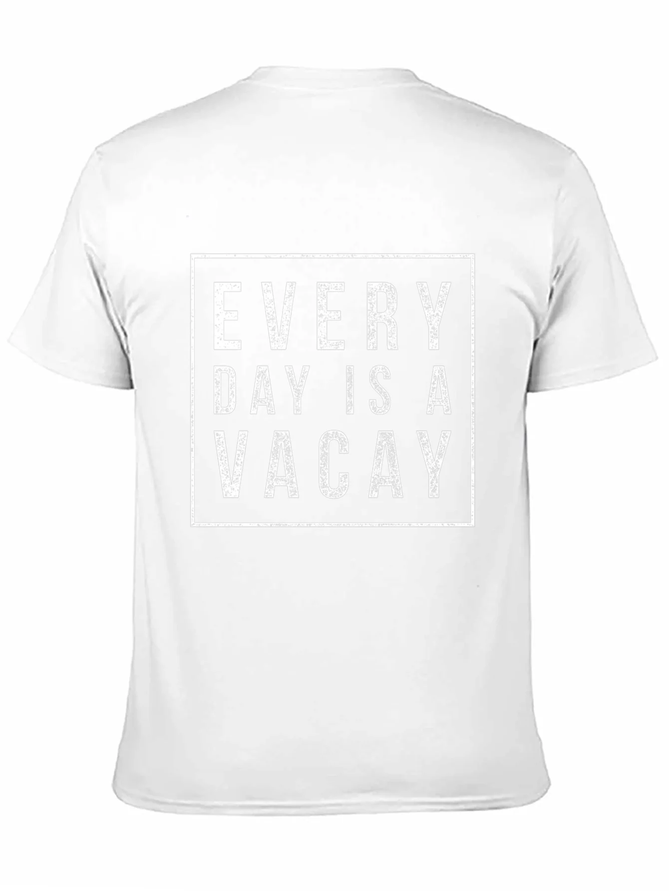 Every Day is a Vacay Graphic Tee - Black Cotton T-Shirt