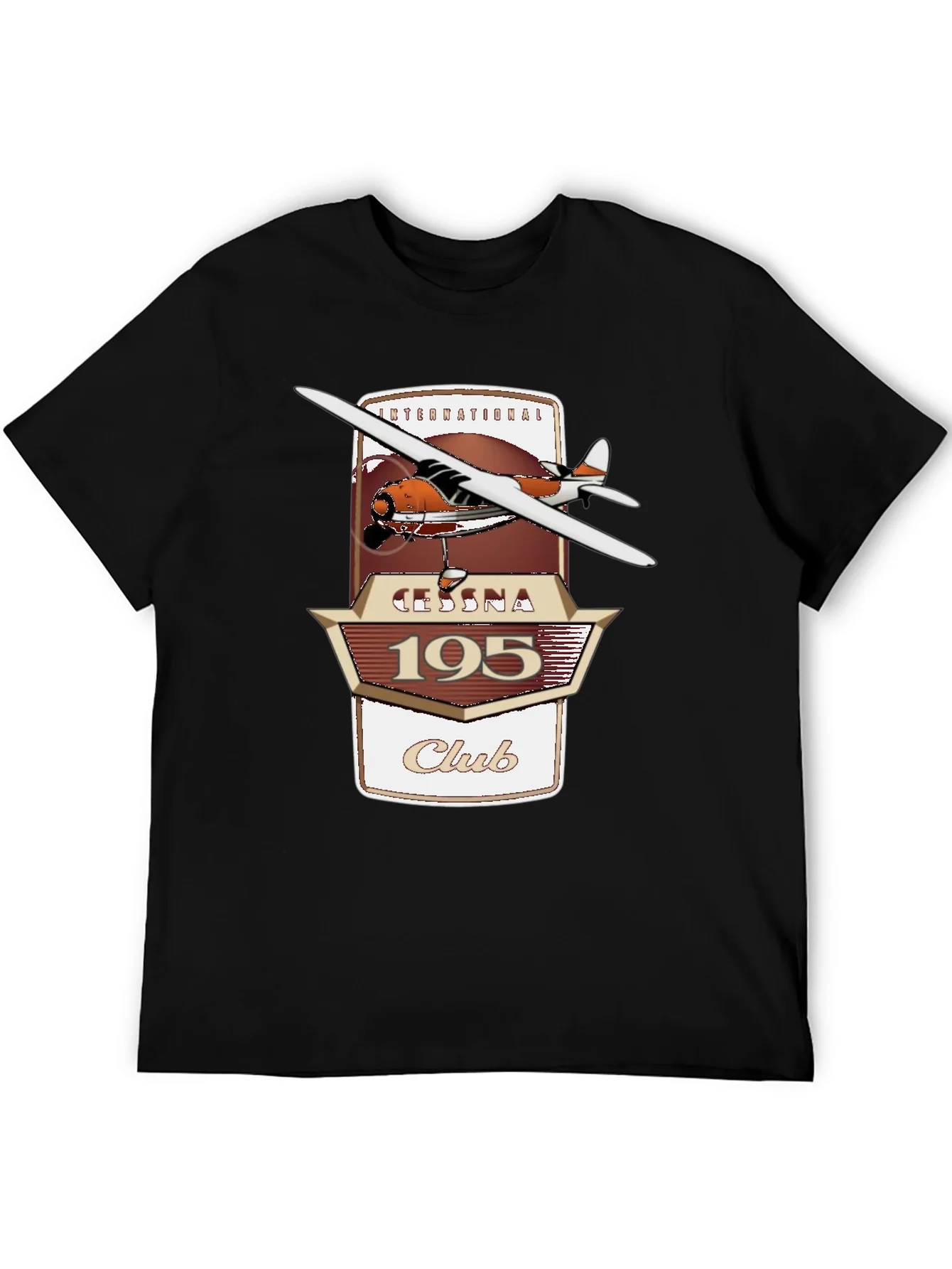 Cessna 195 Club Graphic T-Shirt - Aviation Enthusiast Tee