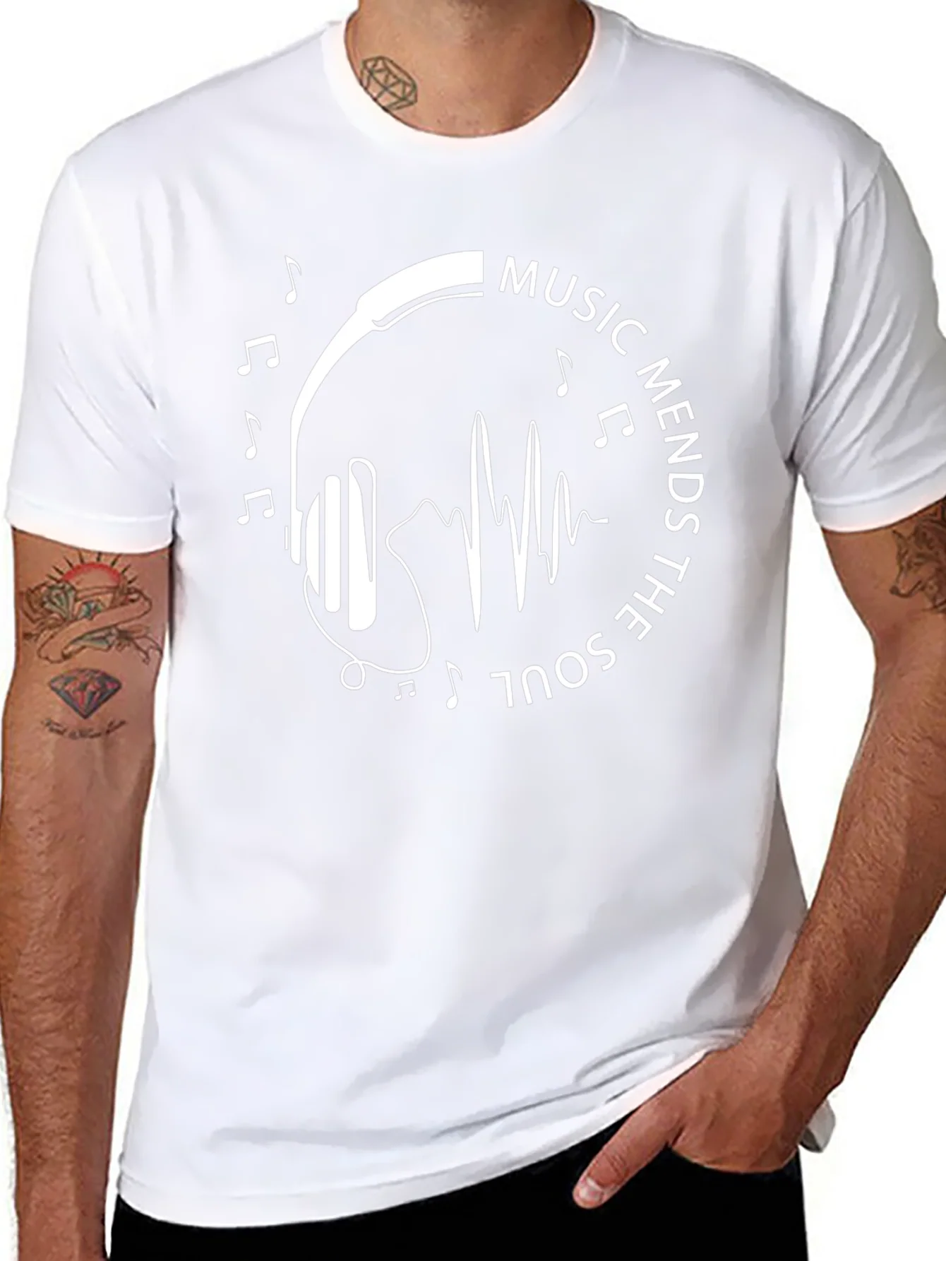 Music Mends The Soul Graphic T-Shirt