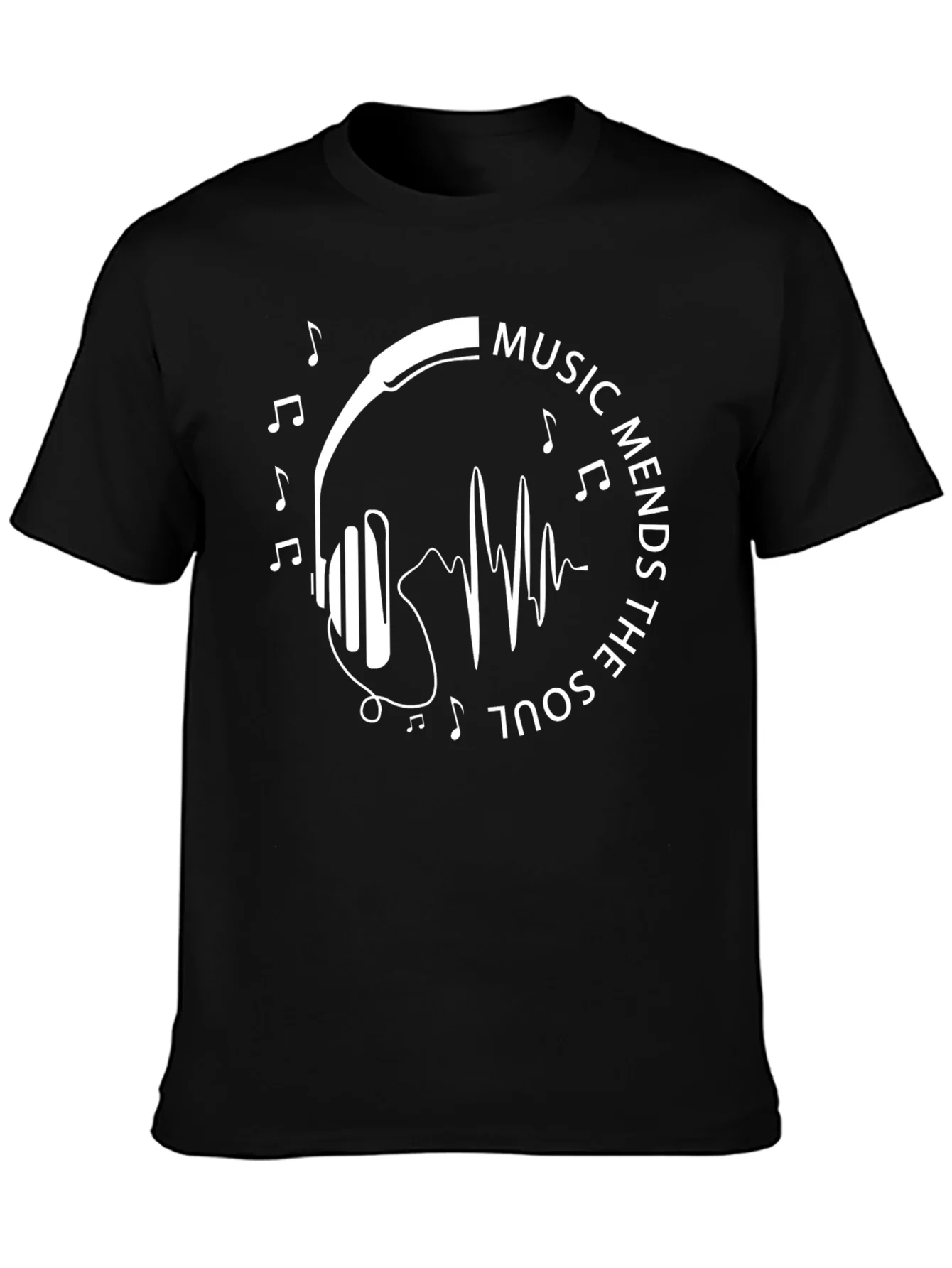 Music Mends The Soul Graphic T-Shirt