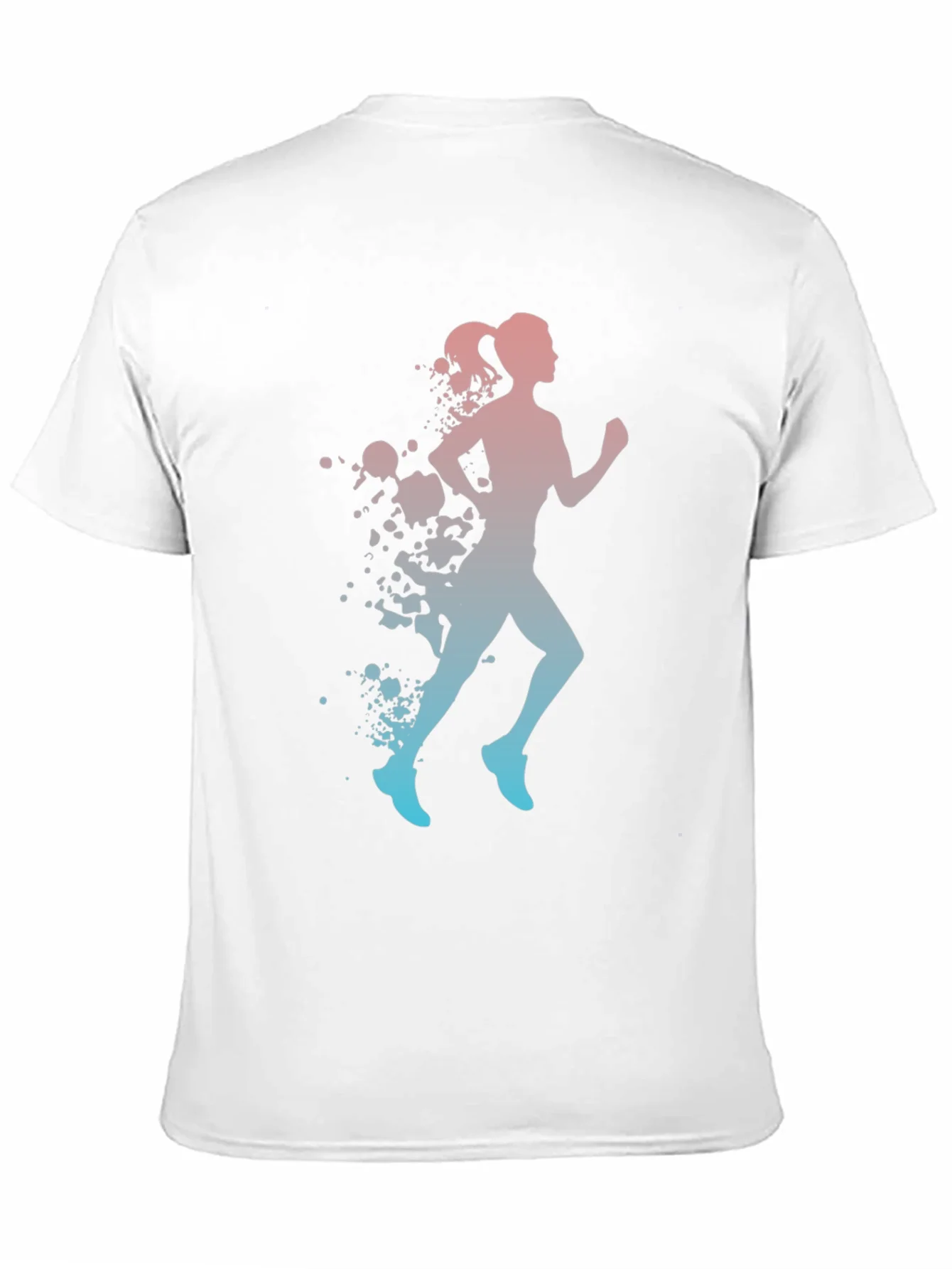 Runner Silhouette T-Shirt - Gradient Design