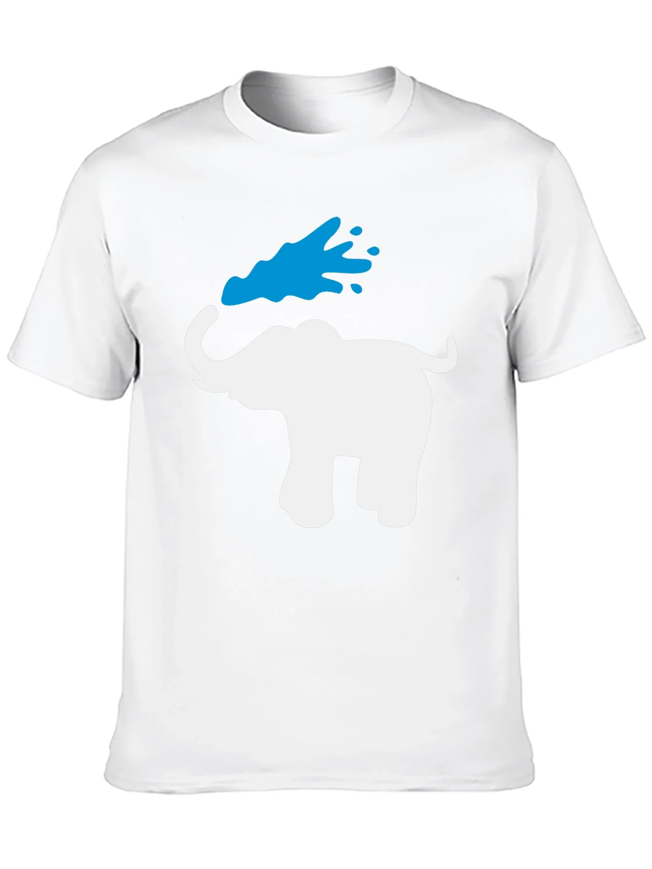 Elephant Water Splash Graphic T-Shirt