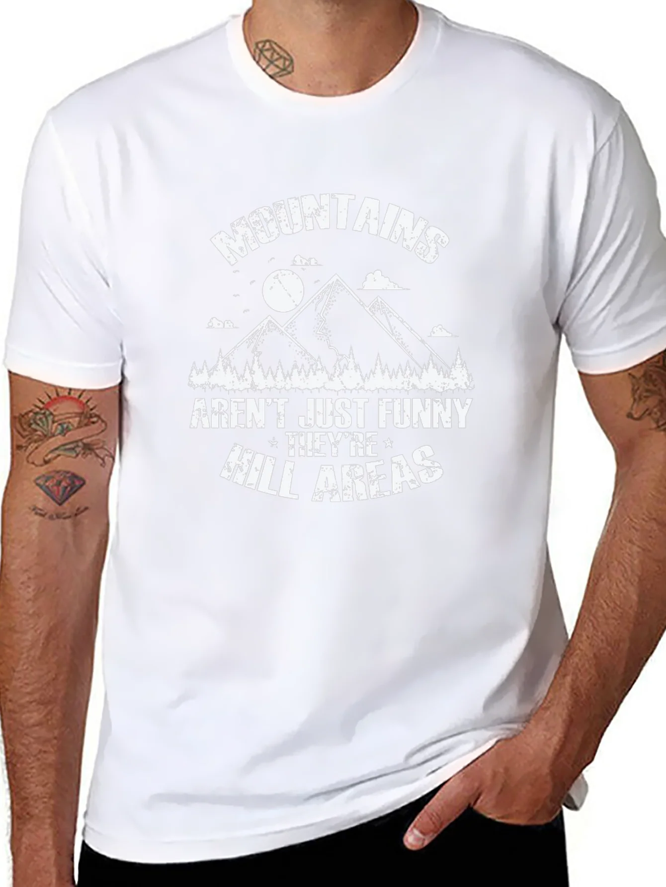 Funny Mountains T-Shirt - Hill Areas Pun