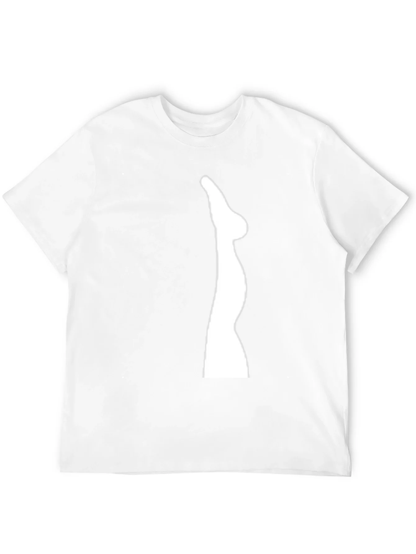 Mens Black T-Shirt with Leg Graphic