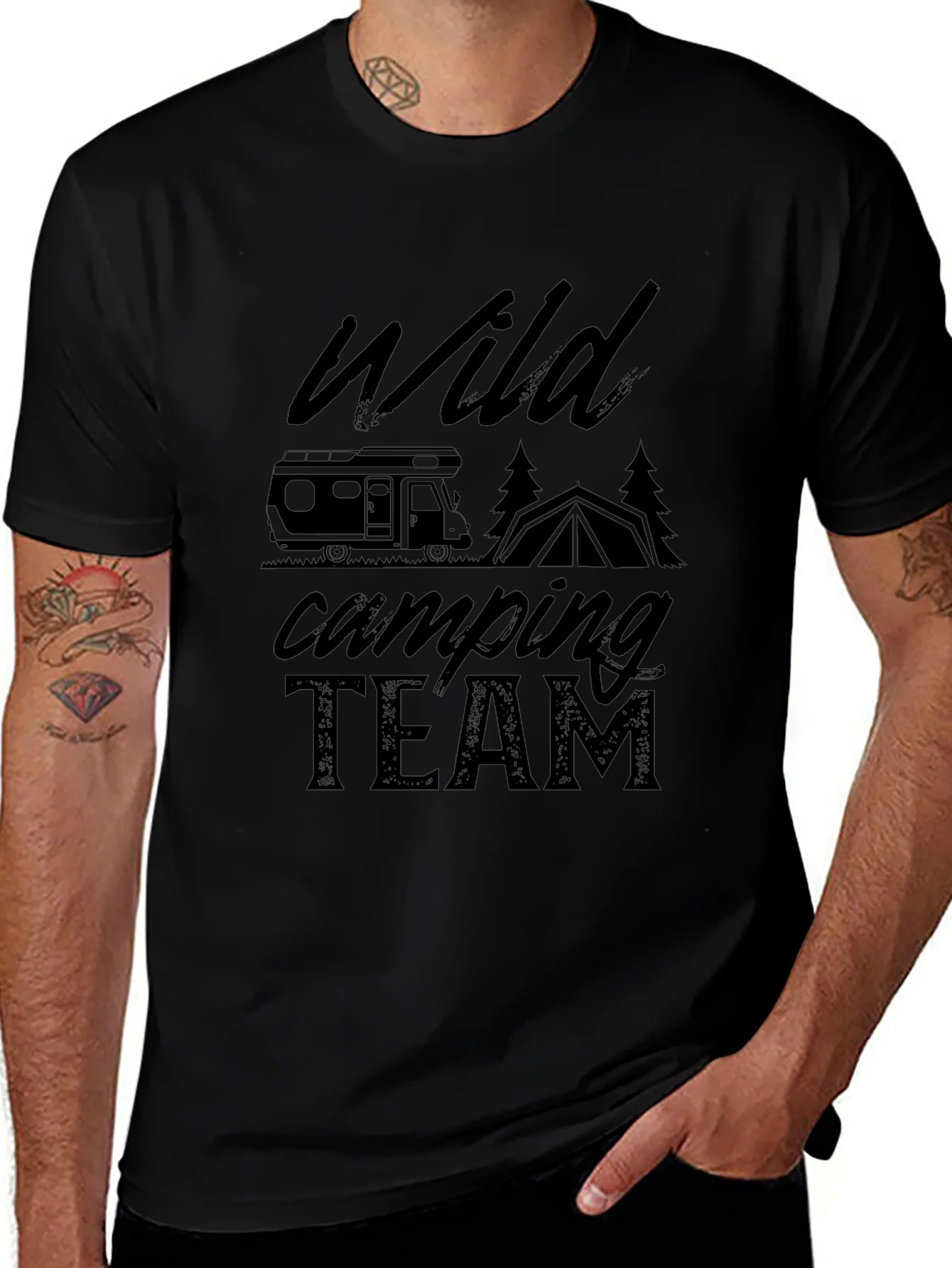 Wild Camping Team Graphic T-Shirt