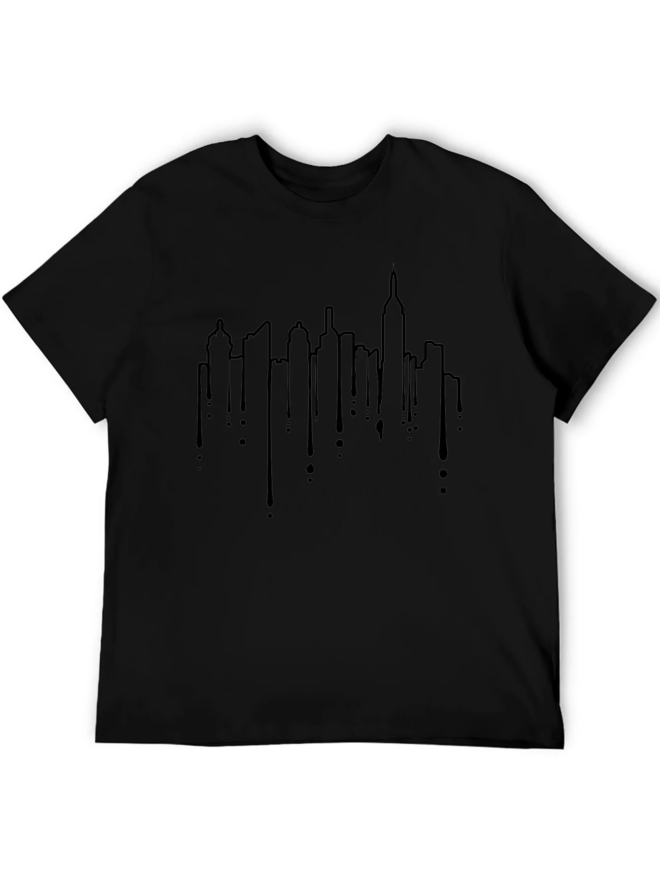 Urban Skyline Drip Graphic Tee