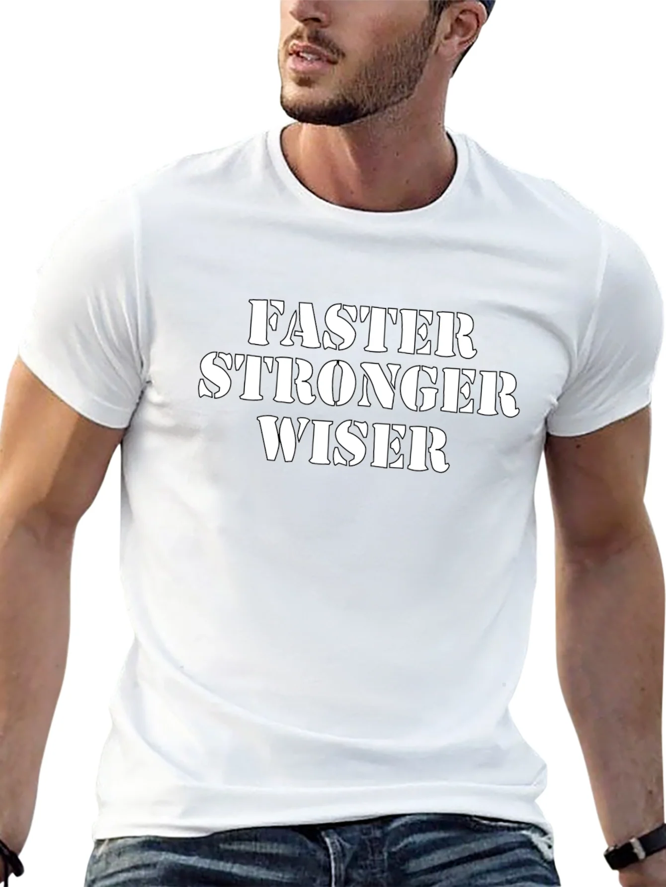 Faster Stronger Wiser Graphic Tee