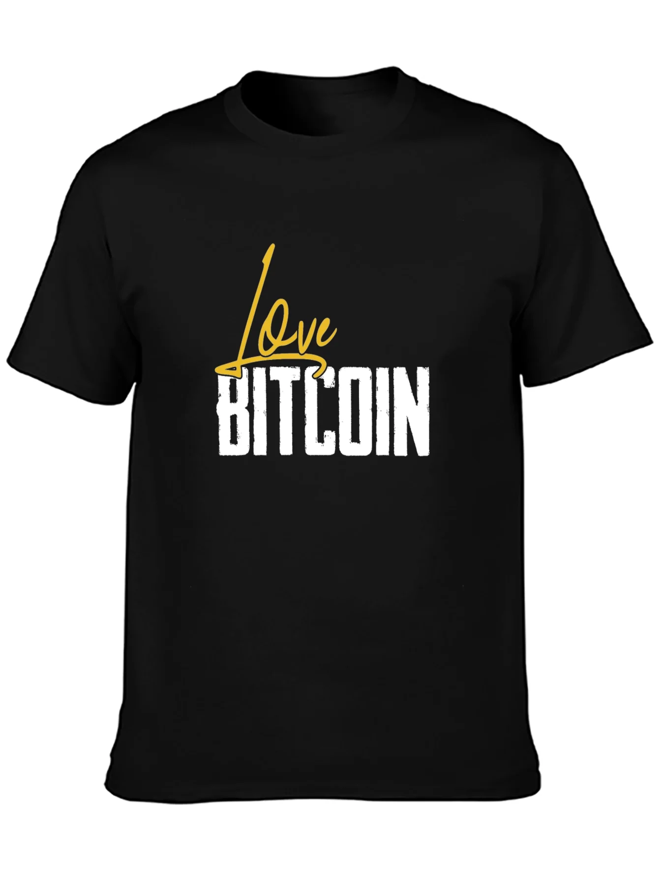 Love Bitcoin Black T-Shirt - Crypto Fan Apparel
