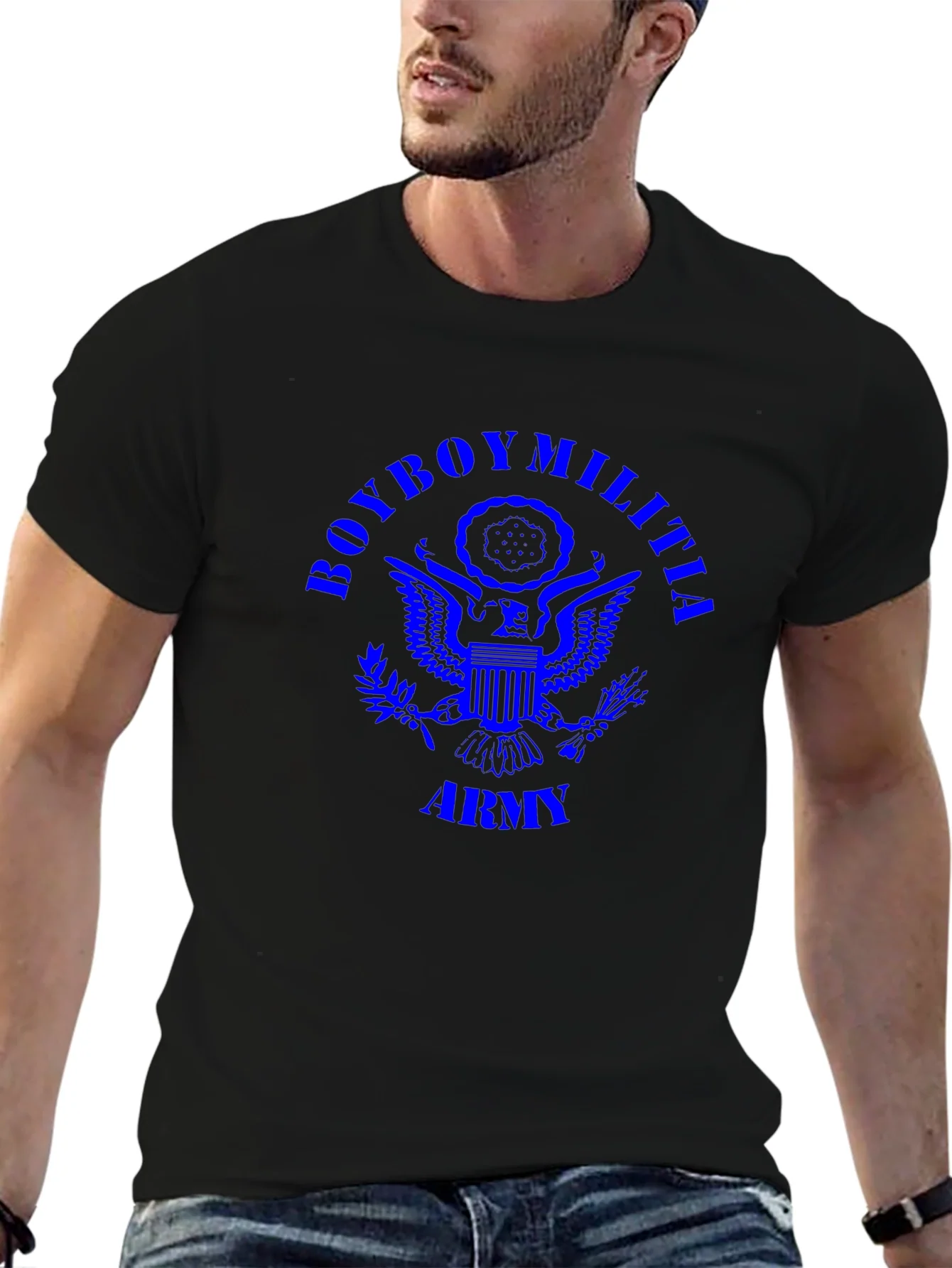 BoyBoy Militia Army T-Shirt - Blue Print