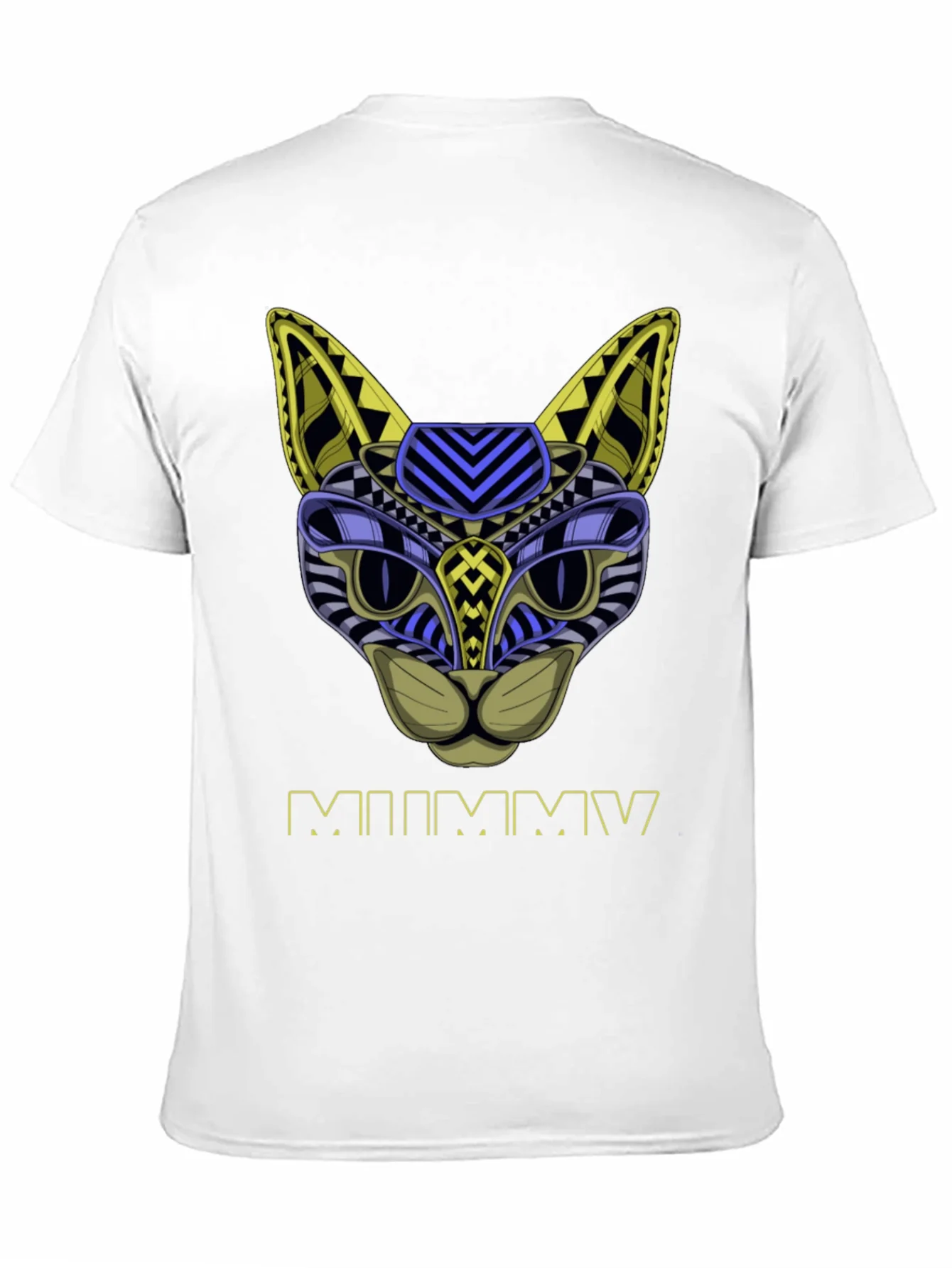 Abstract Mummy Cat T-Shirt