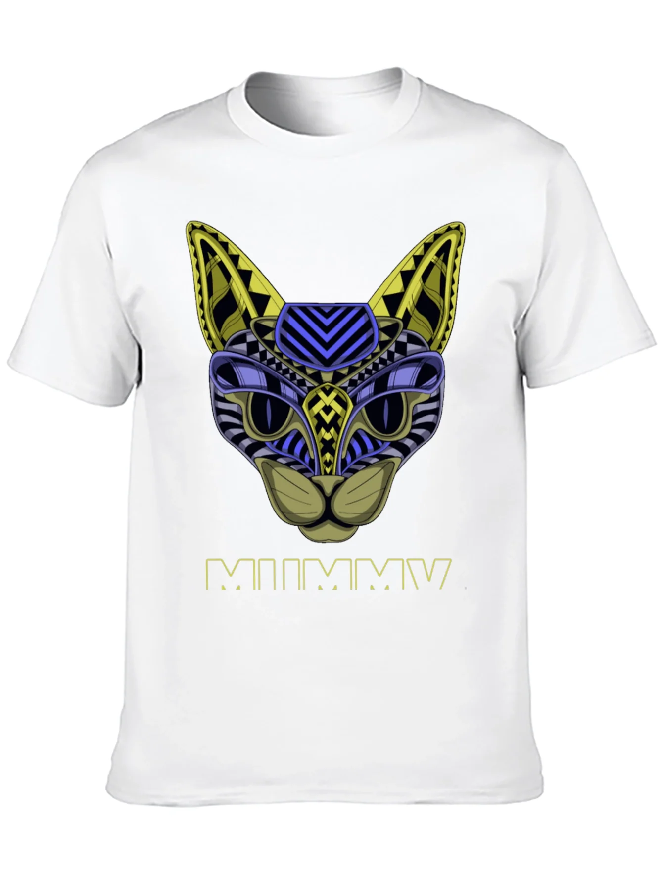 Abstract Mummy Cat T-Shirt