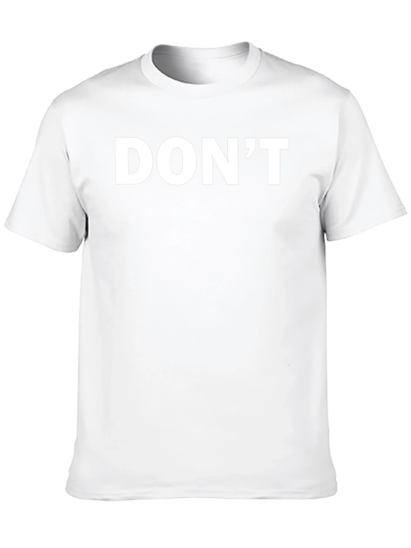 Mens Black T-Shirt - Dont Slogan