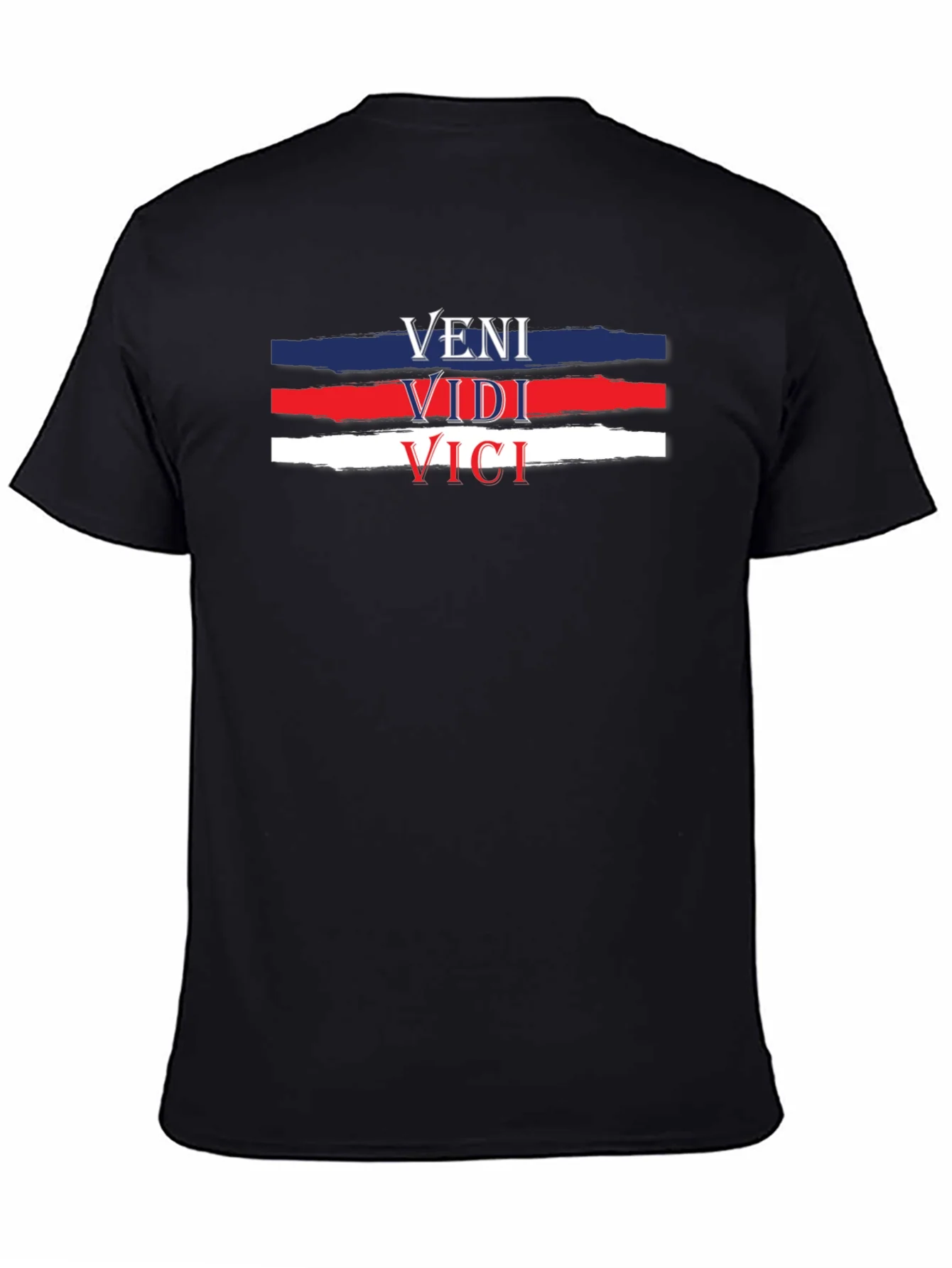 Veni Vidi Vici T-Shirt - Black Cotton Tee