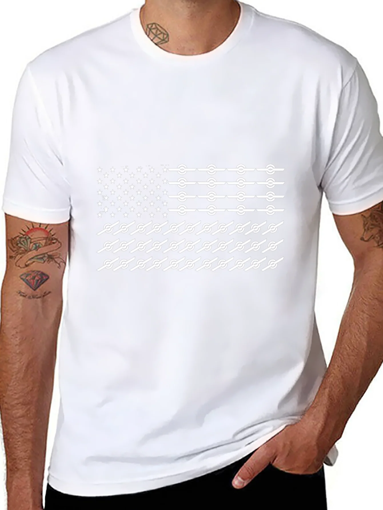 American Flag T-Shirt Novelty Design