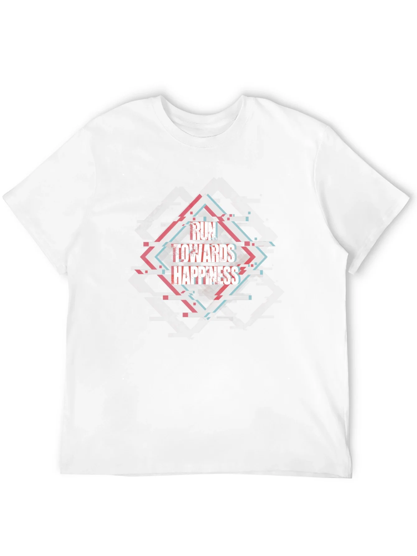 Run Towards Happiness Black Tee
