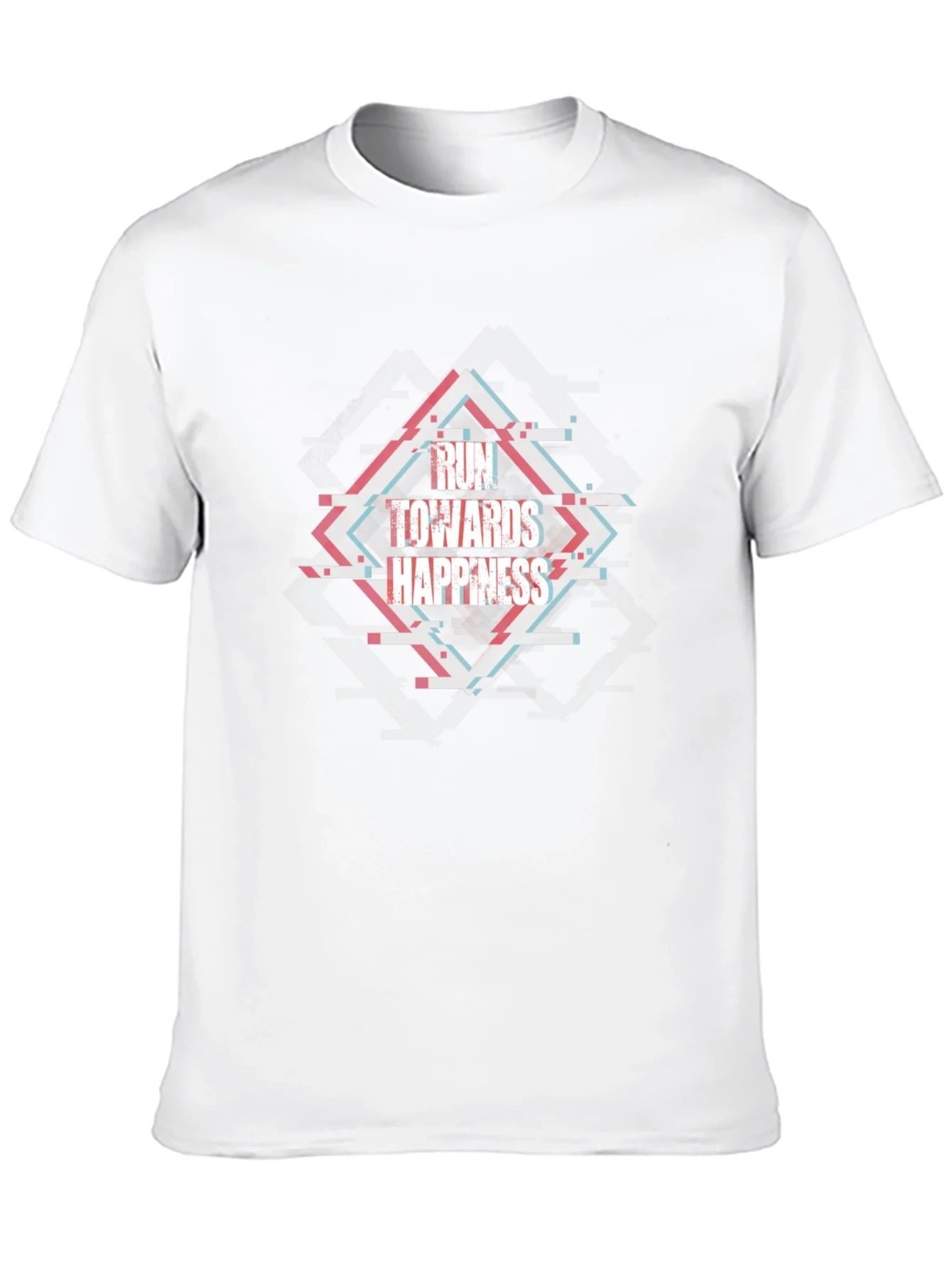 Run Towards Happiness Black Tee
