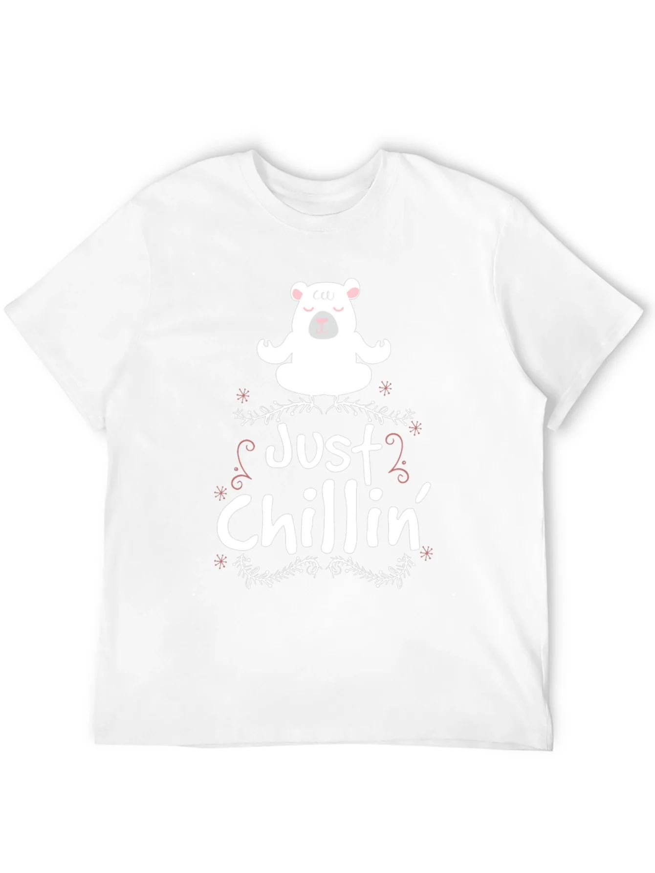 Just Chillin Bear Graphic Tee - Black