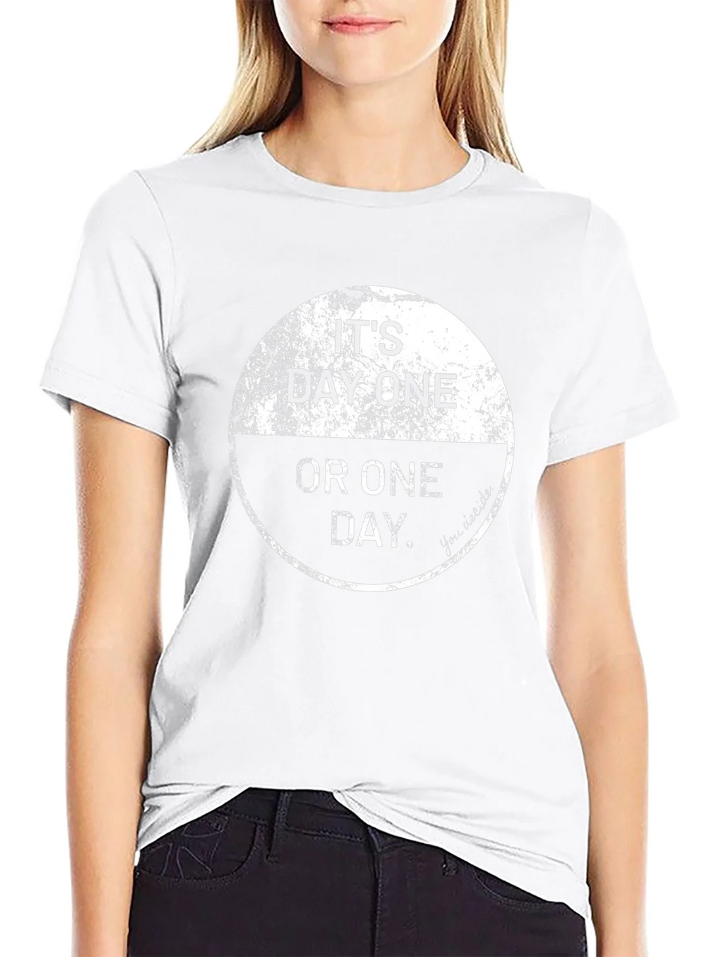 Its Day One Or One Day Black T-Shirt
