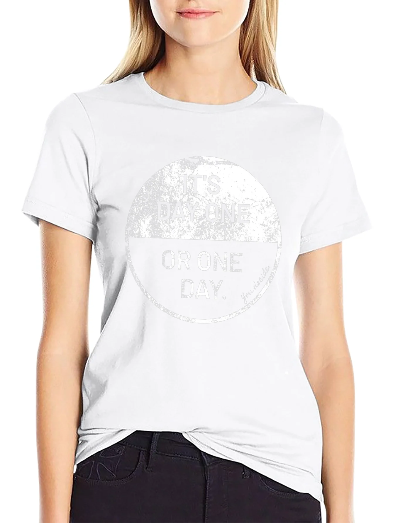 Its Day One Or One Day Black T-Shirt