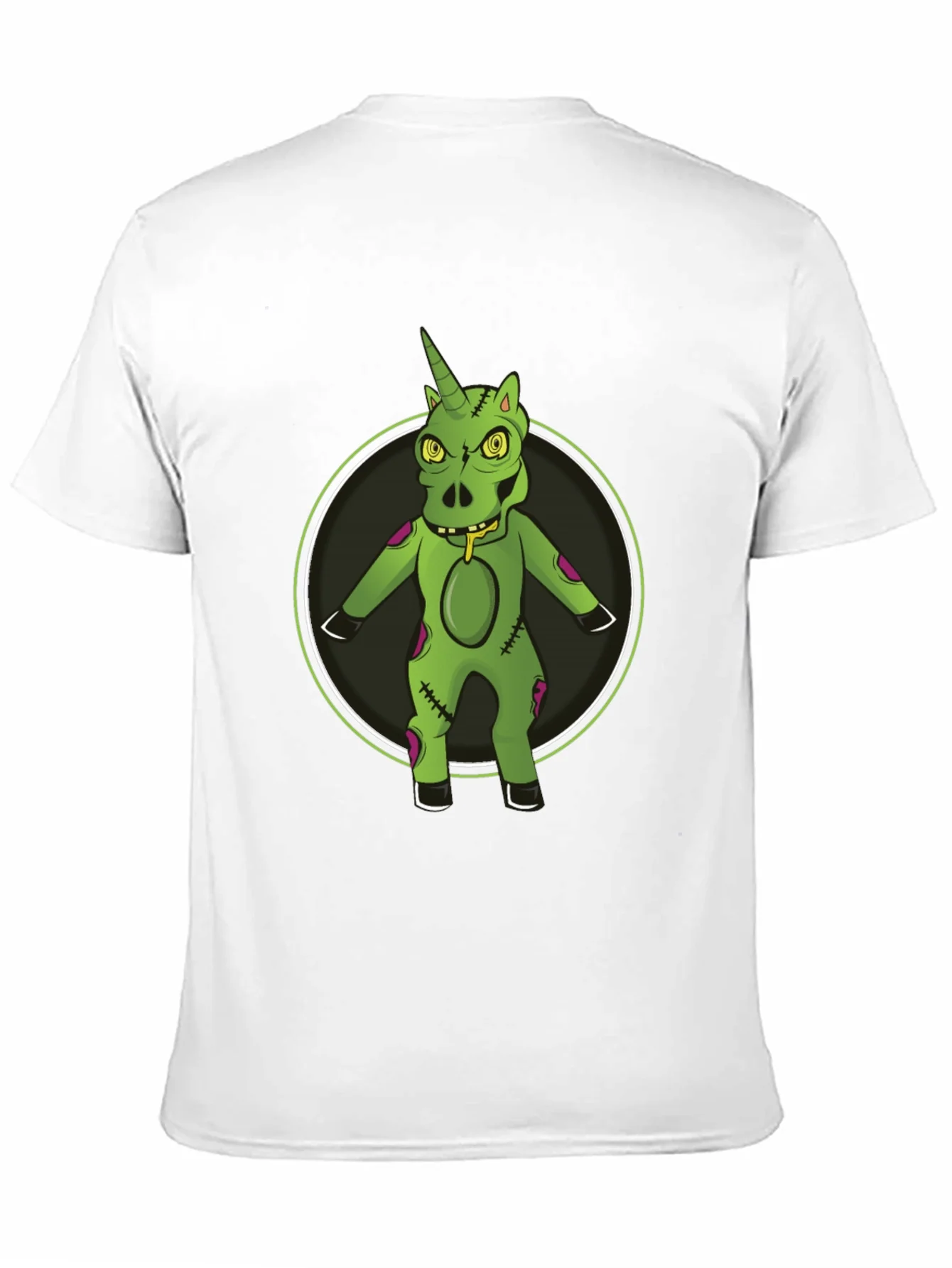 Zombie Unicorn Graphic Tee - Black Cotton T-Shirt