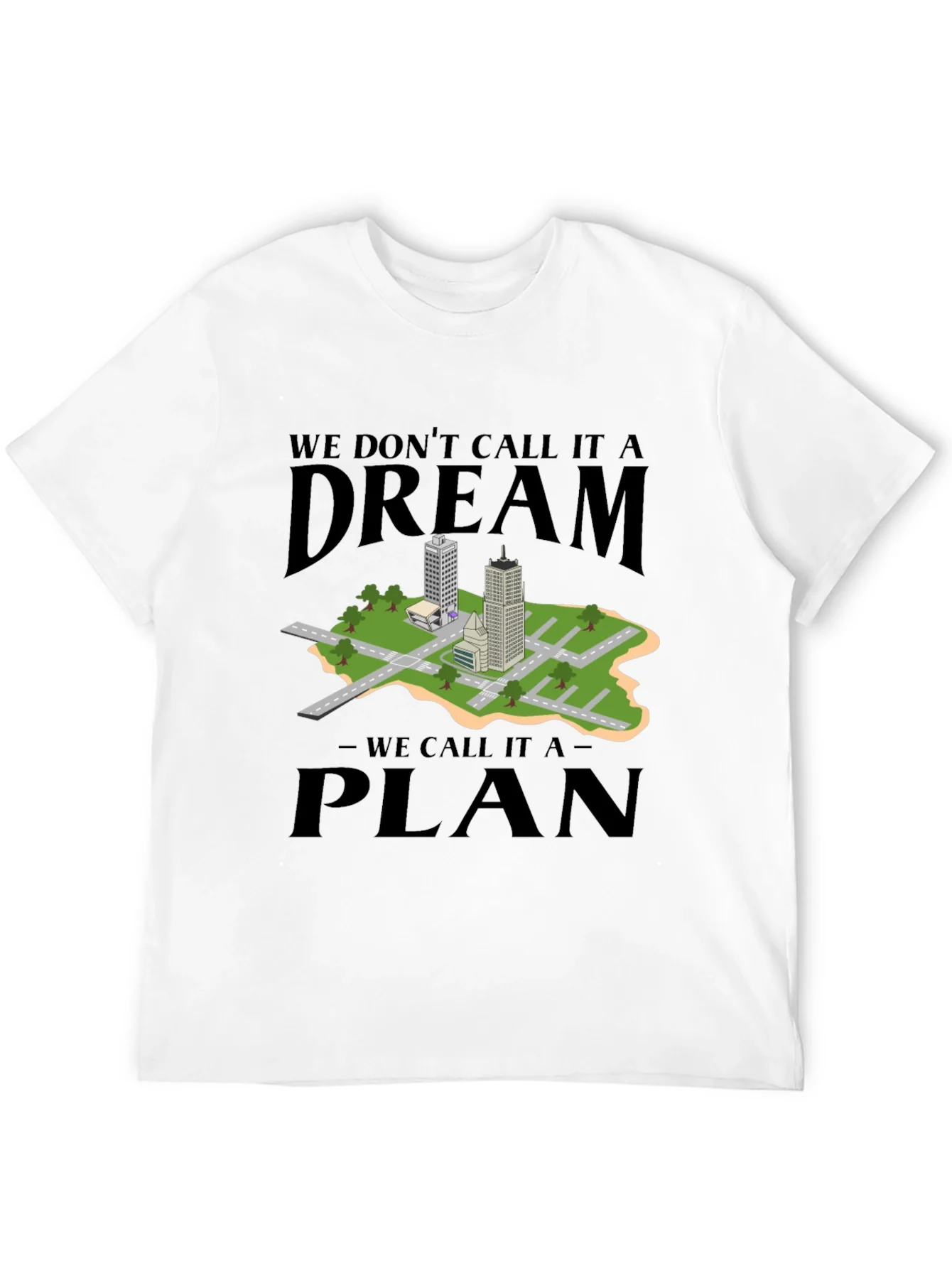 Dream Plan Cityscape Graphic Tee